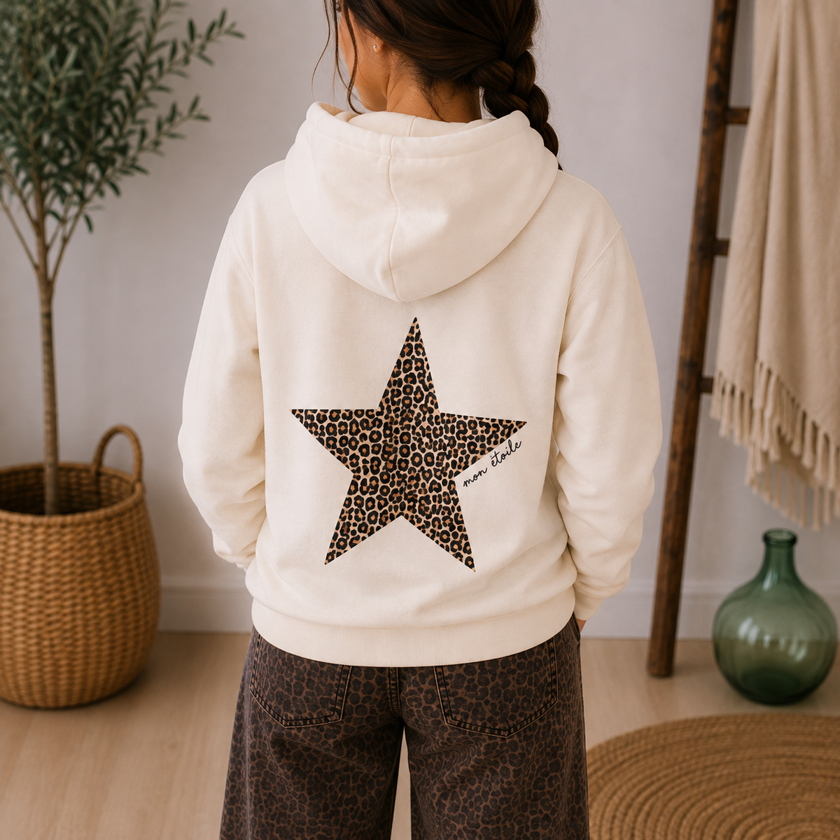 Sweat mon Étoile Beige